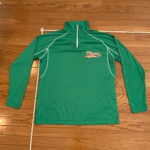 Light weight, quarter zip, kelly green, Long sleeve, champion athletic pull over